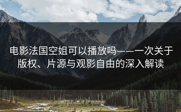 电影法国空姐可以播放吗——一次关于版权、片源与观影自由的深入解读
